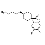 CAS 登录号：94737-82-3， 顺式-1-(3,4-二氟苯基)-4-戊基环己甲酸酯