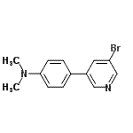 CAS 登录号：947533-37-1， 4-(5-溴-3-吡啶基)-N,N-二甲基苯胺