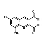 CAS#: 948289-44-9, 6-Chloro-8-methyl-2,3-quinolinedicarboxylic acid