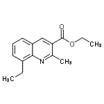 CAS 登录号：948291-37-0， 乙基8-乙基-2-甲基-3-喹啉羧酸酯