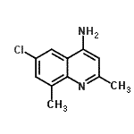 CAS#: 948293-04-7, 6-Chloro-2,8-dimethyl-4-quinolinamine