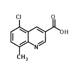 CAS#: 948294-24-4, 5-Chloro-8-methyl-3-quinolinecarboxylic acid