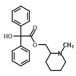 CAS#: 94909-90-7, (1-Methyl-2-piperidinyl)methyl hydroxy(diphenyl)acetate