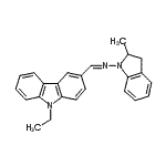 CAS#: 94941-30-7, 1-(9-Ethyl-9H-carbazol-3-yl)-N-(2-methyl-2,3-dihydro-1H-indol-1-yl)methanimine