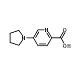 CAS 登录号：950603-19-7， 5-(1-吡咯烷基)-2-吡啶羧酸