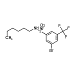 CAS#: 951884-63-2, 3-Bromo-N-hexyl-5-(trifluoromethyl)benzenesulfonamide