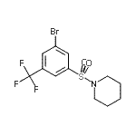 CAS#: 951884-69-8, 1-{[3-Bromo-5-(trifluoromethyl)phenyl]sulfonyl}piperidine