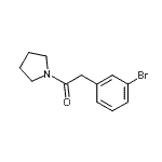 CAS#: 951884-73-4, 2-(3-Bromophenyl)-1-(1-pyrrolidinyl)ethanone