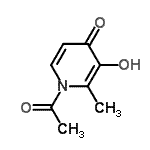 CAS 登录号：95215-49-9， 1-乙酰基-3-羟基-2-甲基-4(1H)-吡啶酮
