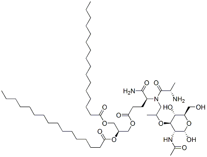 CAS 登录号：95238-29-2， 1-(N-乙酰基胞壁酰-甘氨酰-异谷氨酰胺酰)-2,3-二棕榈酰基-Sn-甘油