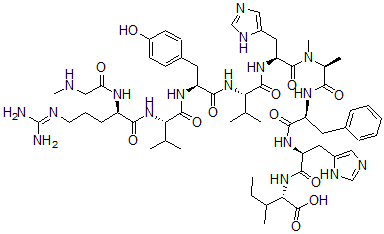 CAS 登录号：95262-82-1， 肌氨酰(1)-缬氨酰(5)-N-甲基丙氨酰(7)-血管紧张素 I