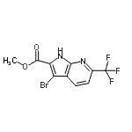 CAS#: 952800-37-2, Methyl 3-bromo-6-(trifluoromethyl)-1H-pyrrolo[2,3-b]pyridine-2-carboxylate