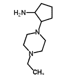 CAS 登录号：954272-02-7， 2-(4-乙基-1-哌嗪基)环戊烷胺