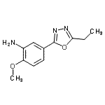 CAS 登录号：954326-01-3， 5-(5-乙基-1,3,4-恶二唑-2-基)-2-甲氧基苯胺
