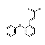 CAS 登录号：95433-16-2， (2E)-3-(2-苯氧基苯基)丙烯酸