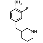 CAS#: 955288-06-9, 3-(3-Fluoro-4-methylbenzyl)piperidine
