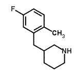 CAS 登录号：955288-12-7， 3-(5-氟-2-甲基苄基)哌啶