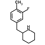 CAS 登录号：955315-27-2， 2-(3-氟-4-甲基苄基)哌啶
