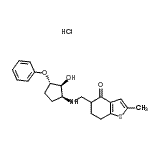 CAS#: 95588-10-6, 5-({[(1S,2S,3S)-2-Hydroxy-3-phenoxycyclopentyl]amino}methyl)-2-methyl-6,7-dihydro-1-benzothiophen-4(5H)-one hydrochloride (1:1)