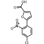 CAS 登录号：95611-88-4， 5-(4-氯-2-硝基苯基)-2-糠酸