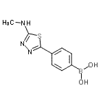 CAS#: 957034-49-0, {4-[5-(Methylamino)-1,3,4-thiadiazol-2-yl]phenyl}boronic acid