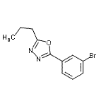CAS#: 957065-95-1, 2-(3-Bromophenyl)-5-propyl-1,3,4-oxadiazole