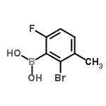 CAS#: 957121-09-4, (2-Bromo-6-fluoro-3-methylphenyl)boronic acid