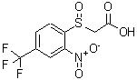 CAS 登录号：957372-02-0， {[2-硝基-4-(三氟甲基)苯基]亚磺酰}乙酸