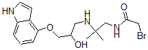CAS 登录号：95778-69-1， 1-(1'-溴乙酰氨基-2'-甲基-2'-异丙基氨基)-3-吲哚氧基-2-丙醇
