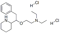 CAS 登录号：95813-76-6， N,N-二乙基-2-[2-苯基-1-(2-哌啶基)乙氧基]乙胺二盐酸盐