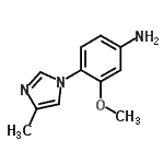 CAS#: 958245-18-6, 3-Methoxy-4-(4-methyl-1H-imidazol-1-yl)aniline