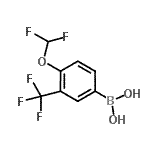 CAS 登录号：958451-79-1， [4-(二氟甲氧基)-3-(三氟甲基)苯基]硼酸