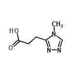 CAS 登录号：959240-56-3， 3-(4-甲基-4H-1,2,4-三唑-3-基)丙酸