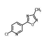 CAS 登录号：959240-62-1， 2-氯-5-(3-甲基-1,2,4-恶二唑-5-基)吡啶