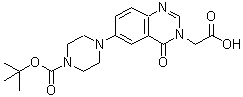 CAS#: 959246-63-0, [6-(4-{[(2-Methyl-2-propanyl)oxy]carbonyl}-1-piperazinyl)-4-oxo-3(4H)-quinazolinyl]acetic acid