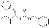 CAS 登录号：959574-91-5， 甲基[(2S)-3-甲基-1-(1-吡咯烷基)-2-戊烷基]氨基甲酸苄酯