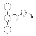 CAS 登录号：959626-45-0， 5-氰基-N-[2,5-二(1-哌啶基)苯基]-2-糠酰胺