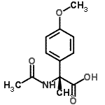 CAS 登录号：959694-60-1， (2R)-2-乙酰氨基-2-(4-甲氧基苯基)丙酸