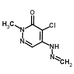 CAS 登录号：96017-20-8， 4-氯-2-甲基-5-(2-亚甲基肼基)-3(2H)-哒嗪酮
