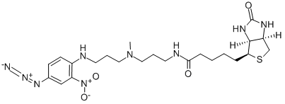 CAS 登录号：96087-37-5， N-(4-叠氮基-2-硝基苯基)-N'-(3-生物素基氨基丙基)-N'-甲基-1,3-丙烷二胺乙酸盐