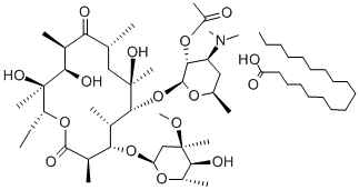 CAS 登录号：96128-89-1， 醋硬脂红霉素