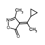 CAS#: 96151-79-0, (4E)-4-(1-Cyclopropylethylidene)-3-methyl-1,2-oxazol-5(4H)-one