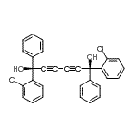 CAS 登录号:96158-84-8, (1S,6S)-1,6-二(2-氯苯基)-1,6-二苯基-2,4-己二炔-1,6-二醇