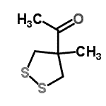 CAS#: 96285-29-9, 1-(4-Methyl-1,2-dithiolan-4-yl)ethanone