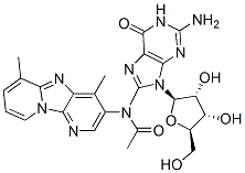 CAS 登录号：96304-57-3， N-(鸟苷-8-基)-3-N-乙酰基氨基-4,6-二甲基二吡啶并[1,2-a-3',2'-d]咪唑