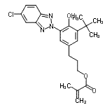 CAS 登录号：96478-15-8， 3-[3-(5-氯-2H-苯并三唑-2-基)-4-羟基-5-(2-甲基-2-丙基)苯基]丙基甲基丙烯酸酯