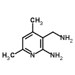 CAS 登录号：96551-20-1， 3-(氨基甲基)-4,6-二甲基-2-吡啶胺