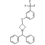 CAS#: 96568-52-4, 1-(Diphenylmethyl)-3-[3-(trifluoromethyl)phenoxy]azetidine