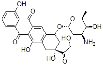 CAS#: 96597-11-4, 4-Demethyl-6-Deoxydoxorubicin
