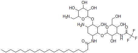 CAS 登录号：96695-80-6， 1-二十碳酰基-3''-N-(三氟乙酰基)卡那霉素